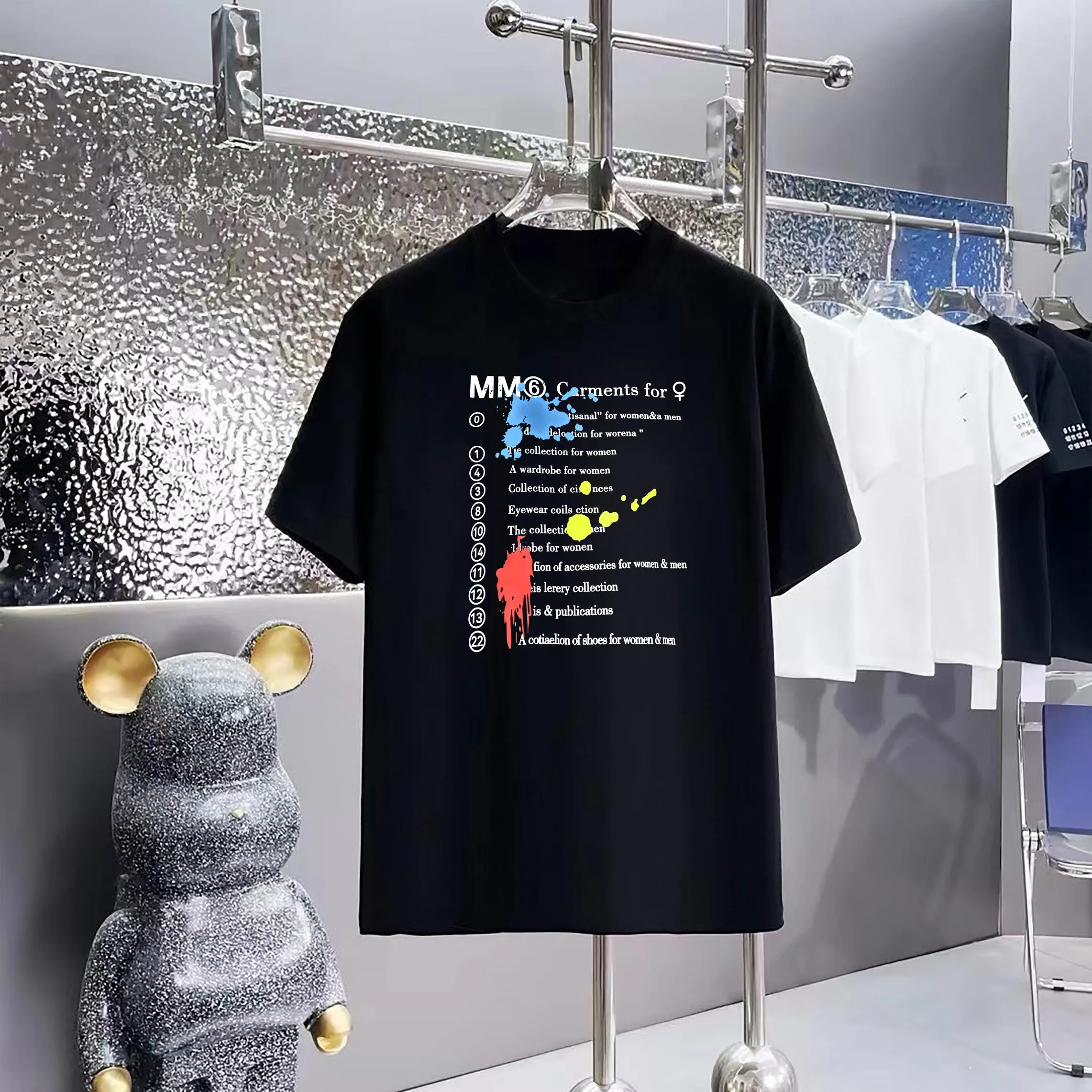 Maison 1:1 300 1×1 Same Style logo OXS 200 ：Black，White， ，Red， Gray Size：XS-L